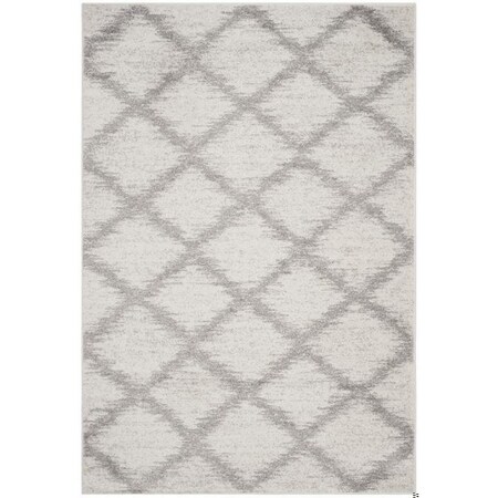 Safavieh Adirondack Power Loomed Round Rugs, Ivory and Silver - 6 x 6 ft. ADR122B-6R